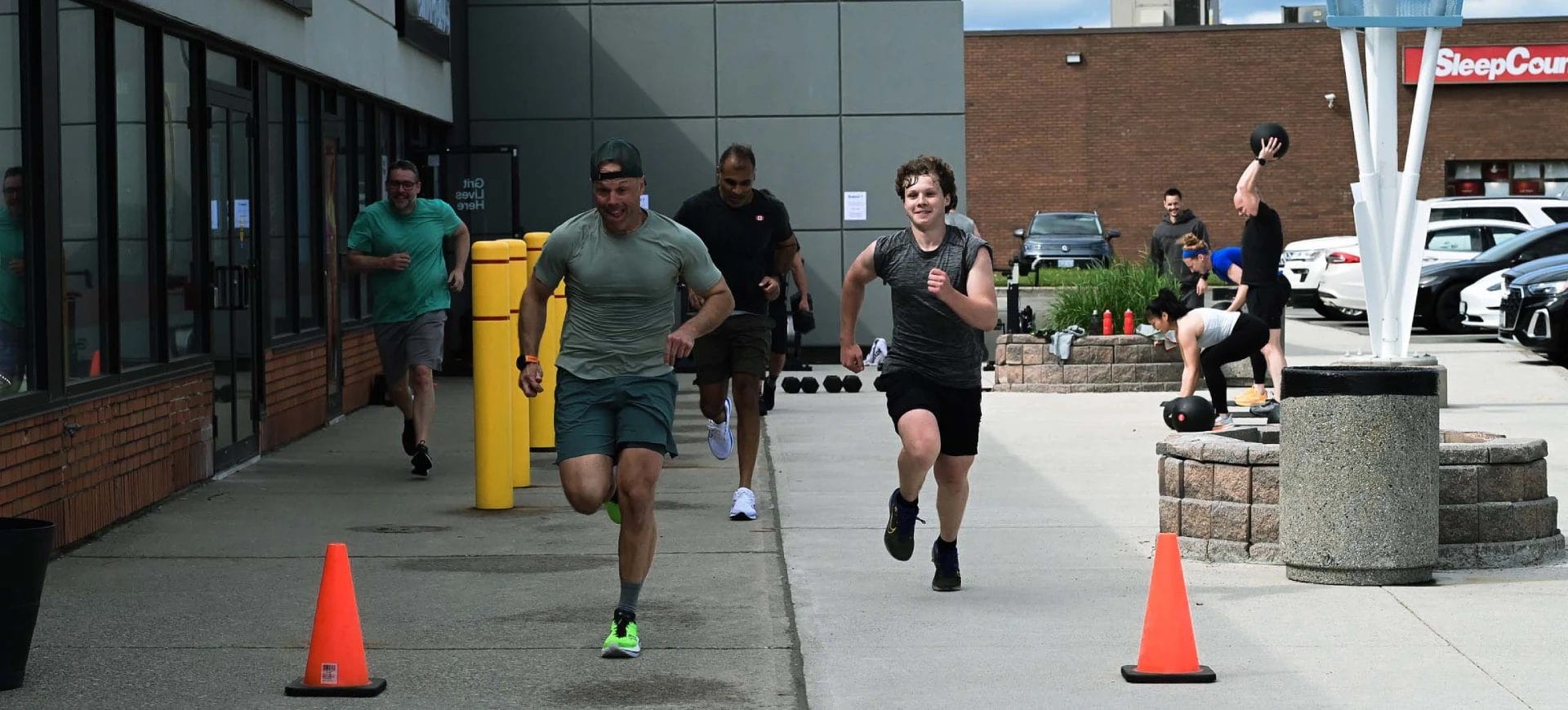Gritlabs Fitness People Running Outside the Gym